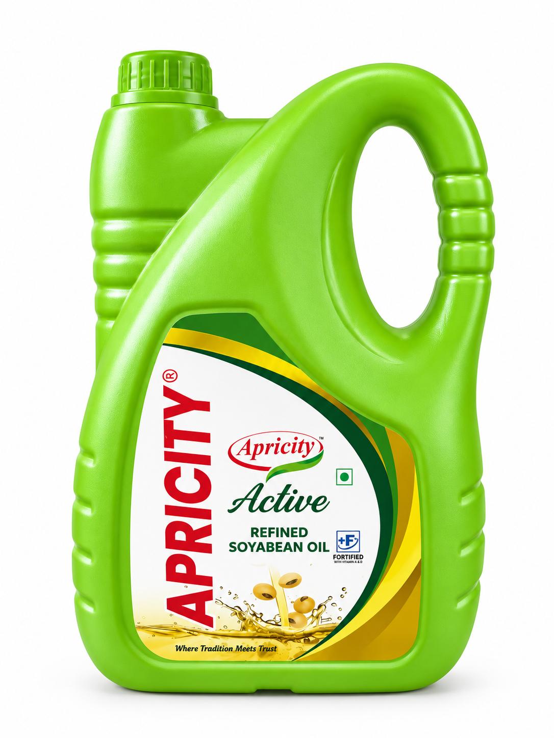 APRICITY ACTIVE REFINED SOYABEAN OIL 5LTR JAR